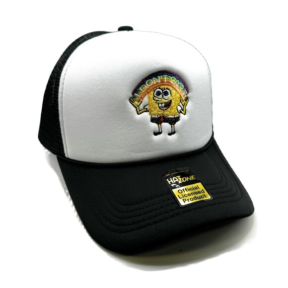 The Hatter Other - I Dont Care Mesh Trucker Snapback (White/Black)